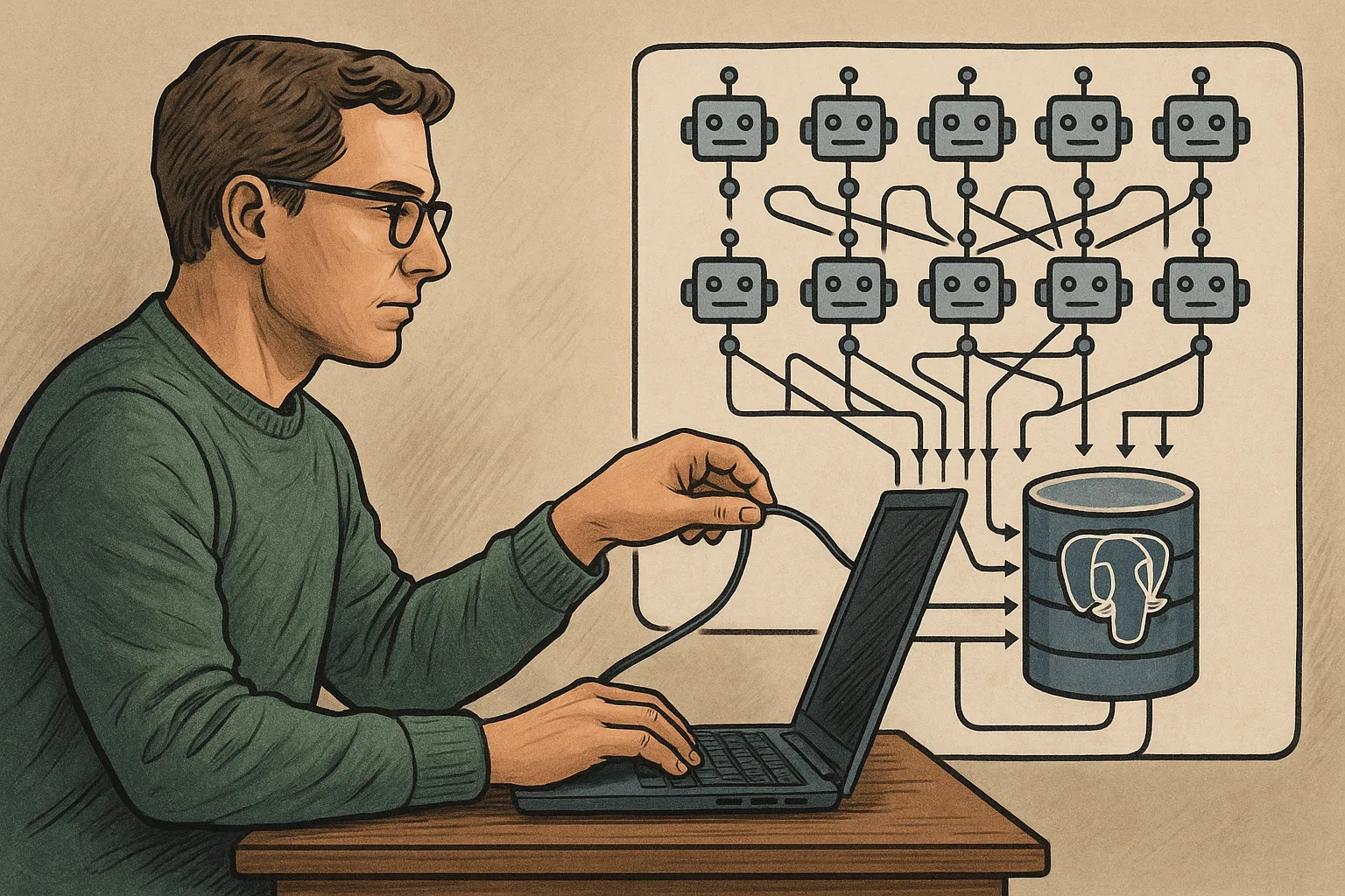 I Replaced My Backend With 14 AI Agents and a PostgreSQL Database — Here’s the Architecture That Actually Survived Production